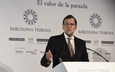 Barcelona Tribuna con Mariano Rajoy
