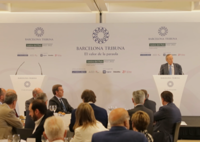 Barcelona Tribuna amb Alberto Núñez Feijóo