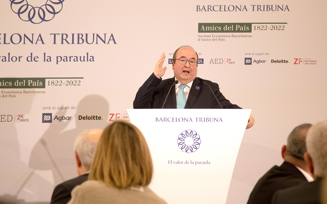 «Cultura: bé global» | Barcelona Tribuna con Miquel Iceta