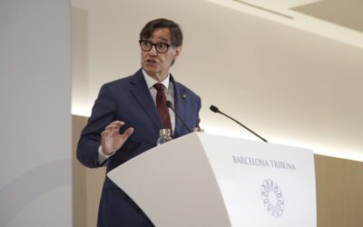 Barcelona Tribuna con Salvador Illa